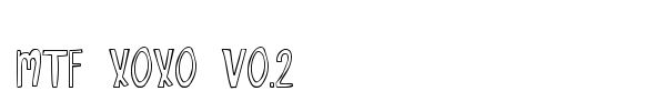 MTF Xoxo Vo.2 font preview